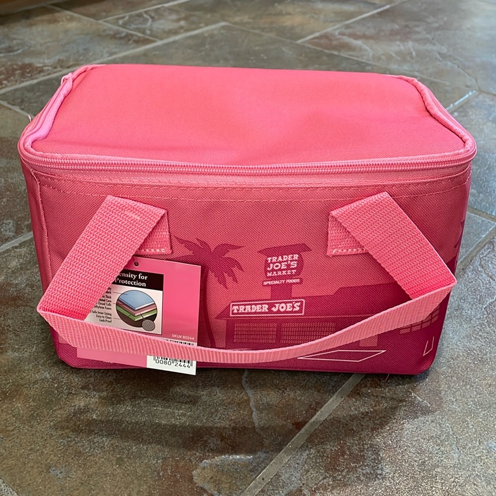 NWT Trader Joe’s Mini Insulated Bag - Pink